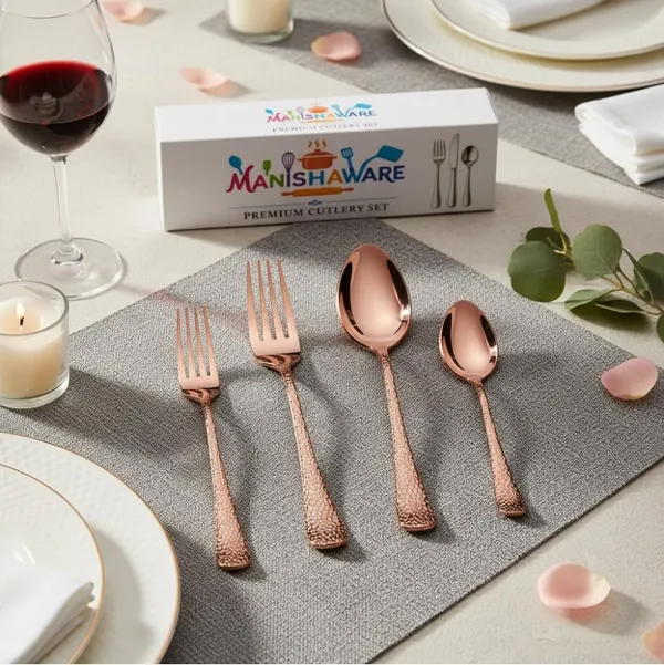 Rose_Gold_Stainless_Steel_Basic_Cutlery_Set_Artisan_Hammered_Collection_Cutlery_Set_For_Home_And_Kitchen