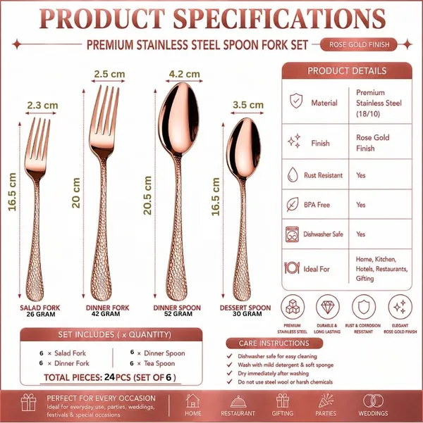 Rose_Gold_Stainless_Steel_Basic_Cutlery_Set_Artisan_Hammered_Collection_Cutlery_Set_For_Home_And_Kitchen