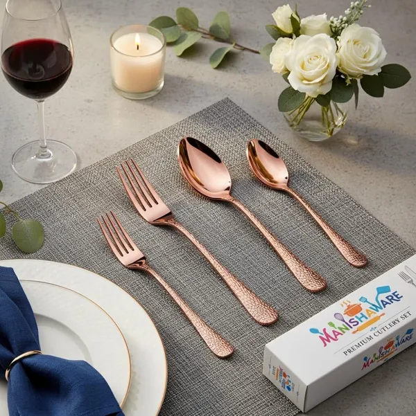 Rose_Gold_Stainless_Steel_Basic_Cutlery_Set_Artisan_Hammered_Collection_Cutlery_Set_For_Home_And_Kitchen