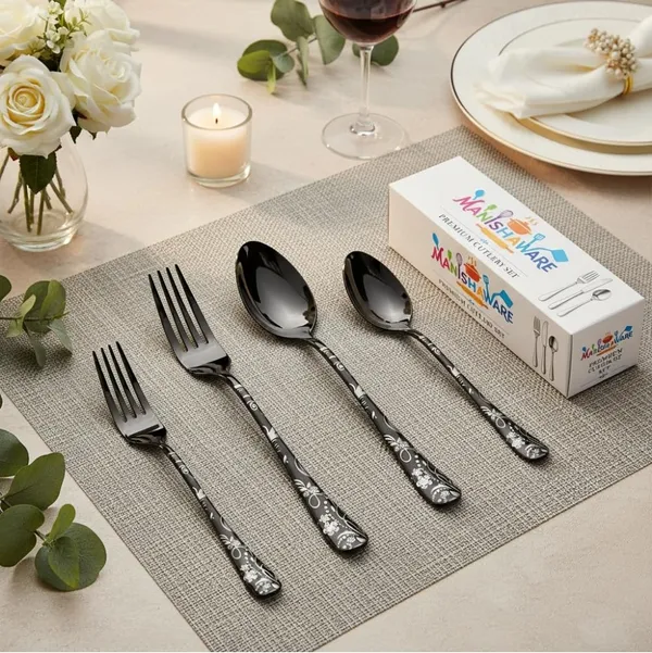 Black_Stainless_Steel_Basic_Cutlery_Set_Bloom_Collection_Cutlery_Set_For_Home_And_Kitchen