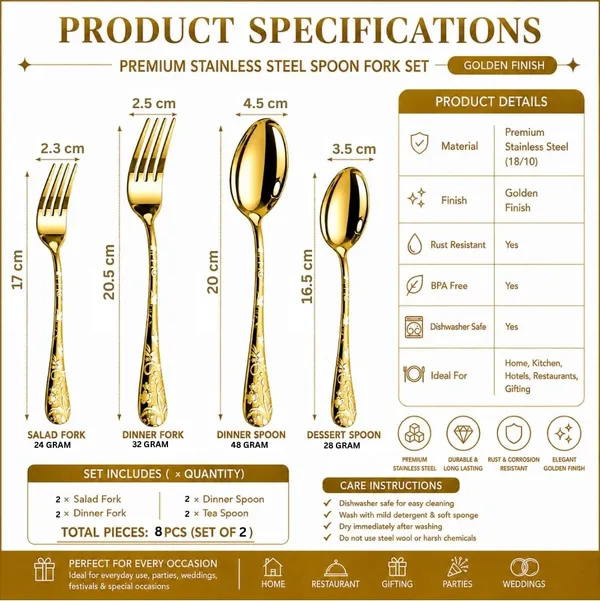 Gold_Stainless_Steel_Basic_Cutlery_Set_Bloom_Collection_Cutlery_Set_For_Home_And_Kitchen