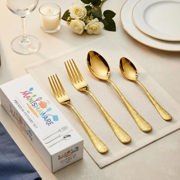 Gold_Stainless_Steel_Basic_Cutlery_Set_Bloom_Collection_Cutlery_Set_For_Home_And_Kitchen