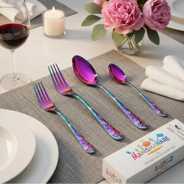 Rainbow_Stainless_Steel_Basic_Cutlery_Set_Bloom_Collection_Cutlery_Set_For_Home_And_Kitchen
