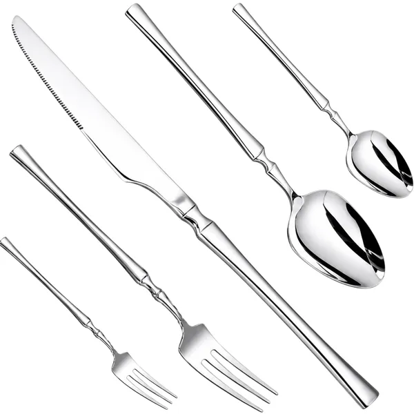 Silver_Stainless_Steel_Elegance_Collection_Cutlery_Set_For_Home_And_Kitchen_Pack_Of_6_30_Pcs