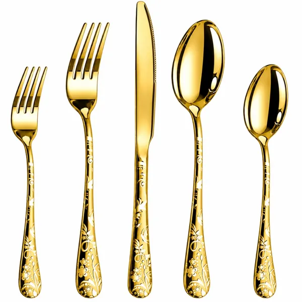 Gold_Stainless_Steel_Bloom_Collection_Cutlery_Set_For_Home_And_Kitchen_Pack_Of_6_30_Pcs