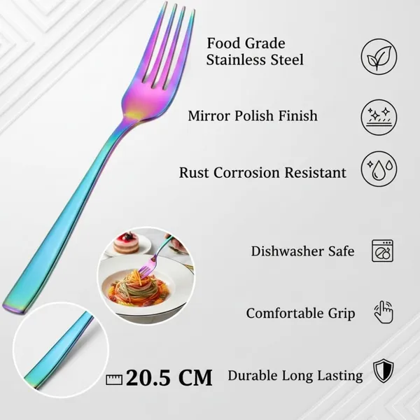 Rainbow_Stainless_Steel_Fork_Set_Mirror_Luxe_Collection_Fork_For_Home_And_Kitchen