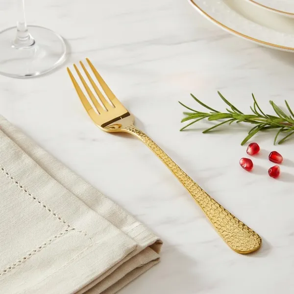 Gold_Stainless_Steel_Fork_Set_Artisan_Hammered_Collection_Fork_For_Home_And_Kitchen
