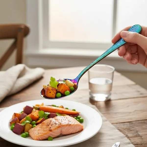 Rainbow_Stainless_Steel_Spoon_Set_Artisan_Hammered_Collection_Spoon_For_Home_And_Kitchen