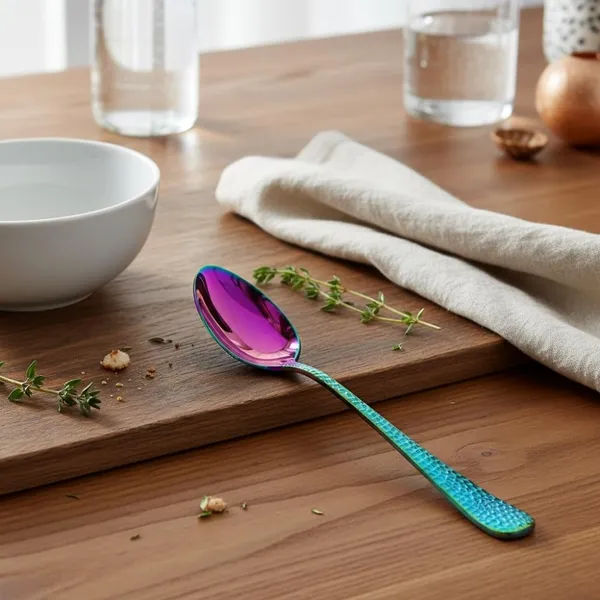 Rainbow_Stainless_Steel_Spoon_Set_Artisan_Hammered_Collection_Spoon_For_Home_And_Kitchen