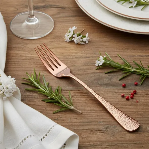 Rose_Gold_Stainless_Steel_Fork_Set_Artisan_Hammered_Collection_Fork_For_Home_And_Kitchen