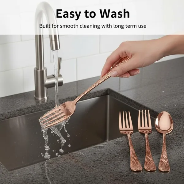 Rose_Gold_Stainless_Steel_Fork_Set_Artisan_Hammered_Collection_Fork_For_Home_And_Kitchen