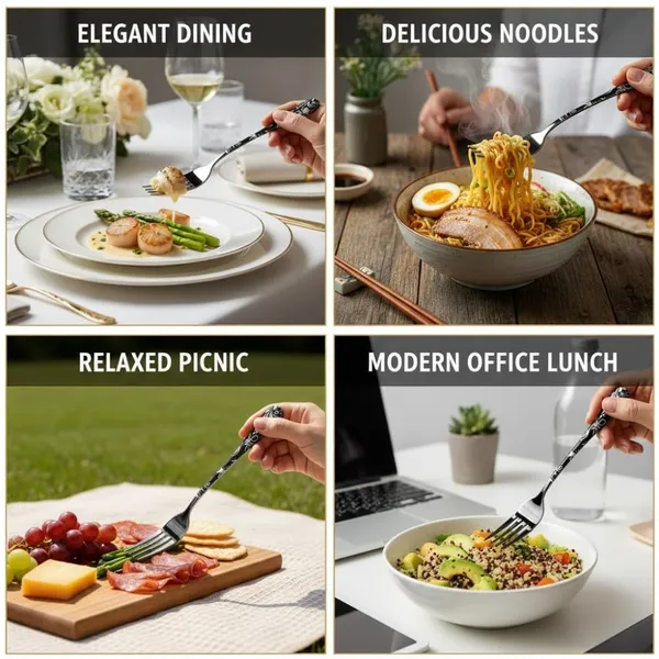 Black_Stainless_Steel_Fork_Set_Bloom_Collection_Fork_For_Home_And_Kitchen