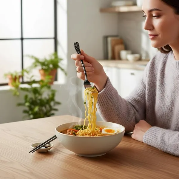 Black_Stainless_Steel_Fork_Set_Bloom_Collection_Fork_For_Home_And_Kitchen