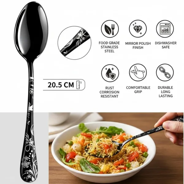 Black_Stainless_Steel_Spoon_Set_Bloom_Collection_Spoon_For_Home_And_Kitchen