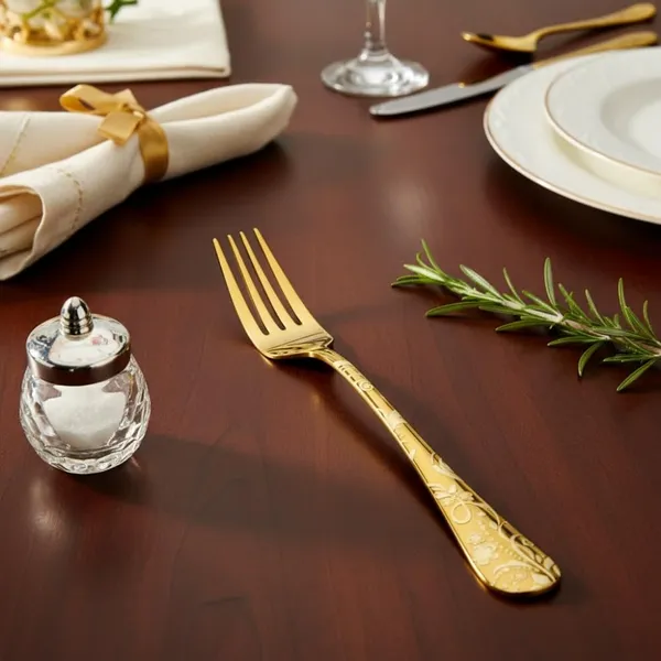Gold_Stainless_Steel_Fork_Set_Bloom_Collection_Fork_For_Home_And_Kitchen