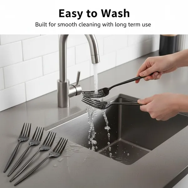 Black_Stainless_Steel_Fork_Set_Slim_Elite_Collection_Fork_For_Home_And_Kitchen