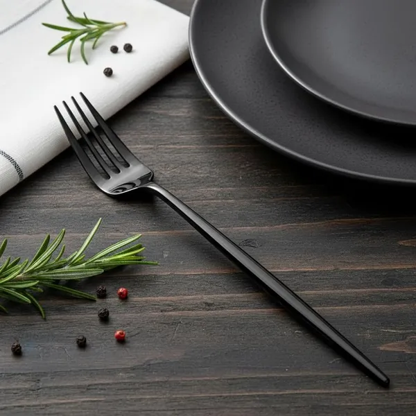 Black_Stainless_Steel_Fork_Set_Slim_Elite_Collection_Fork_For_Home_And_Kitchen