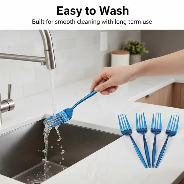Blue_Stainless_Steel_Fork_Set_Slim_Elite_Collection_Fork_For_Home_And_Kitchen
