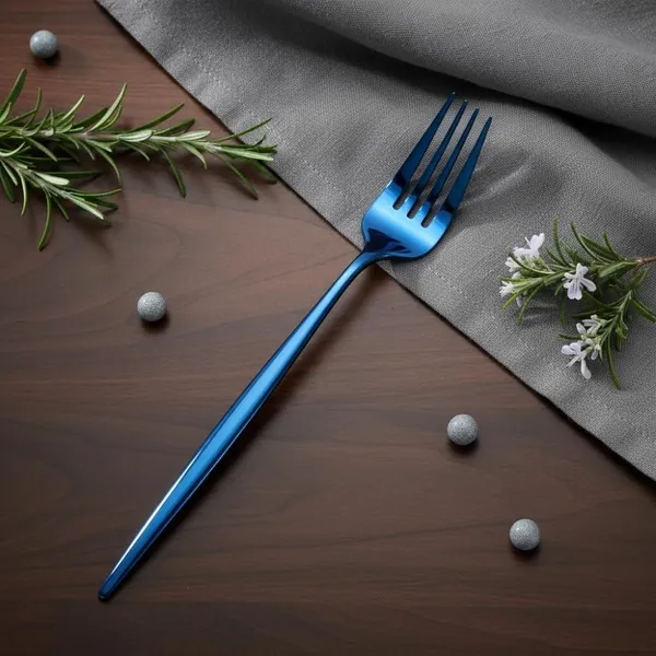 Blue_Stainless_Steel_Fork_Set_Slim_Elite_Collection_Fork_For_Home_And_Kitchen