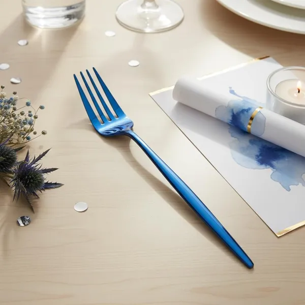 Blue_Stainless_Steel_Fork_Set_Slim_Elite_Collection_Fork_For_Home_And_Kitchen