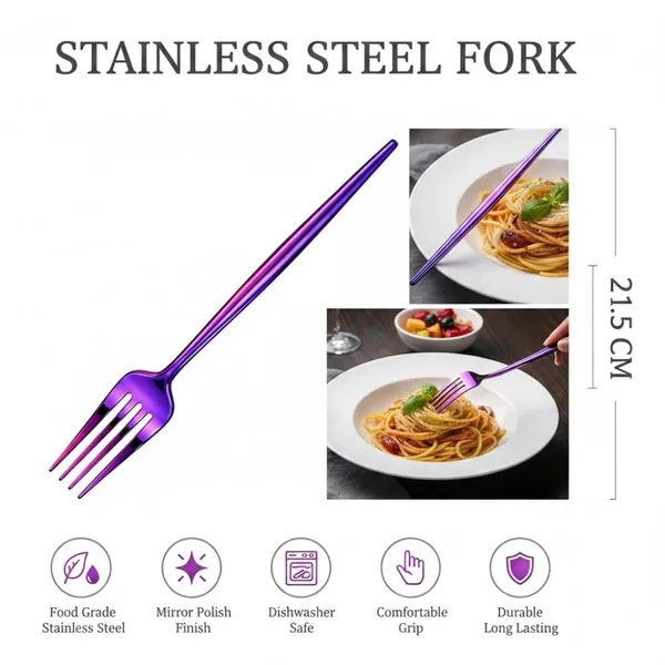 Pink_Stainless_Steel_Fork_Set_Slim_Elite_Collection_Fork_For_Home_And_Kitchen