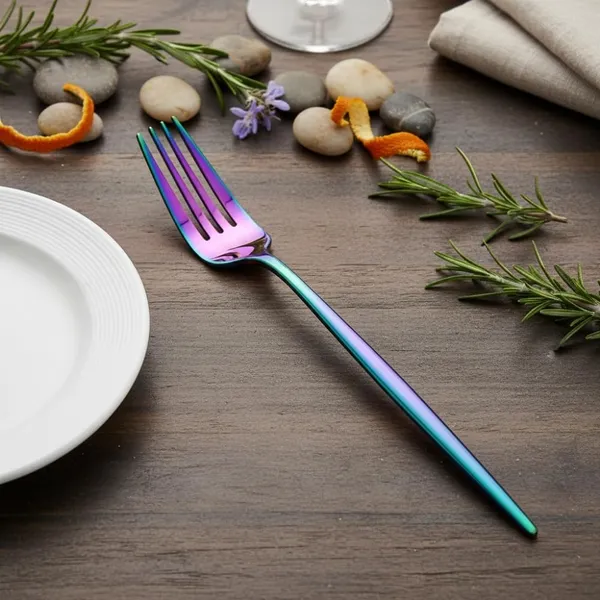 Rainbow_And_Blue_Stainless_Steel_Fork_Set_Slim_Elite_Collection_Fork_For_Home_And_Kitchen