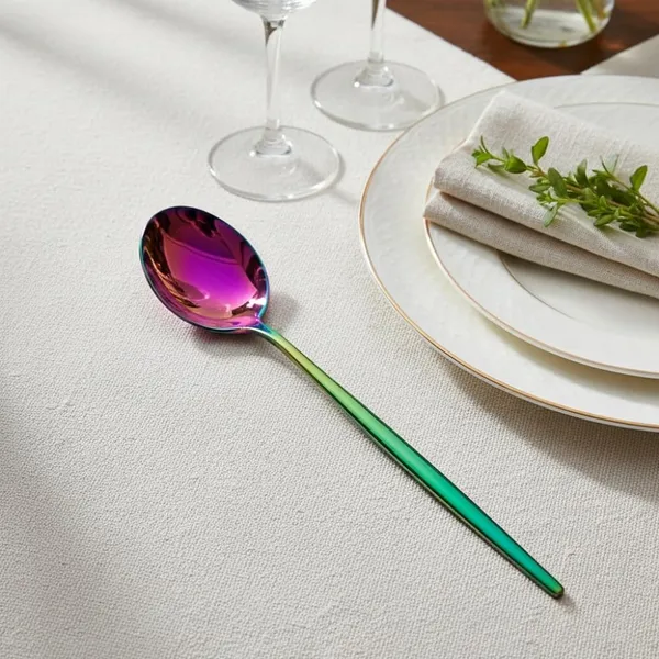 Rainbow_And_Green_Stainless_Steel_Spoon_Set_Slim_Elite_Collection_Spoon_For_Home_And_Kitchen