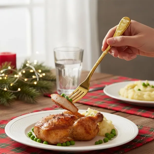 Gold_Stainless_Steel_Fork_Set_Celebration_Collection_Fork_For_Home_And_Kitchen