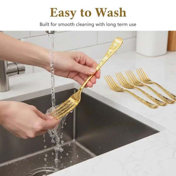 Gold_Stainless_Steel_Fork_Set_Celebration_Collection_Fork_For_Home_And_Kitchen