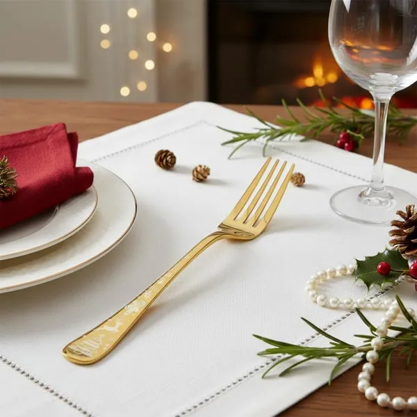 Gold_Stainless_Steel_Fork_Set_Celebration_Collection_Fork_For_Home_And_Kitchen