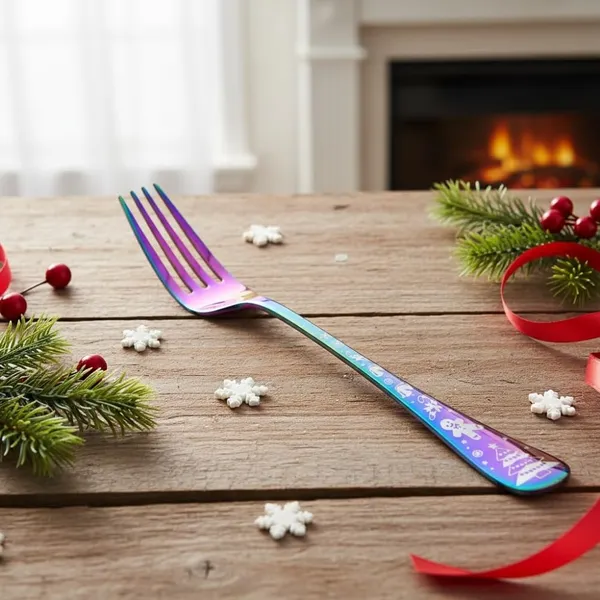 Rainbow_Stainless_Steel_Fork_Set_Celebration_Collection_Fork_For_Home_And_Kitchen