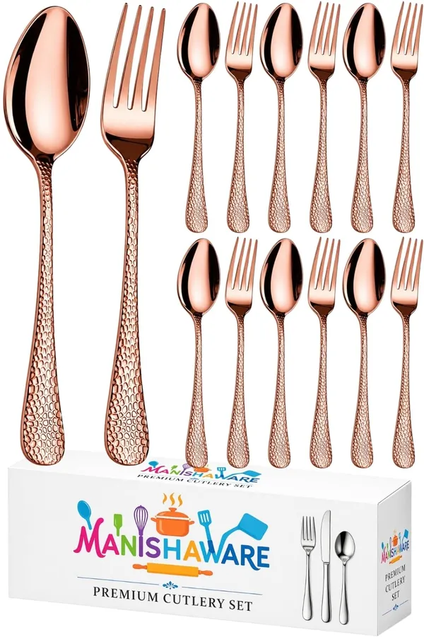 Rose_Gold_Stainless_Steel_Spoon_Fork_Set_Artisan_Hammered_Collection_Spoon_Fork_For_Home_And_Kitchen