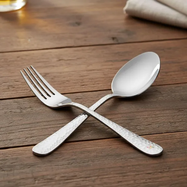 Silver_Stainless_Steel_Spoon_Fork_Set_Artisan_Hammered_Collection_Spoon_Fork_For_Home_And_Kitchen