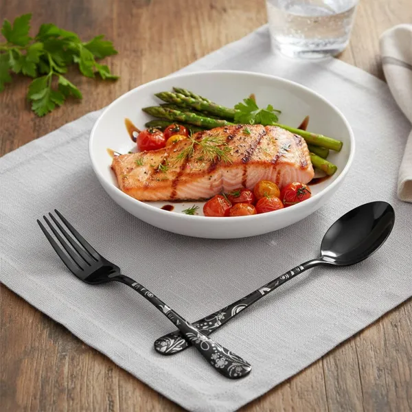Black_Stainless_Steel_Spoon_Fork_Set_Bloom_Collection_Spoon_Fork_For_Home_And_Kitchen