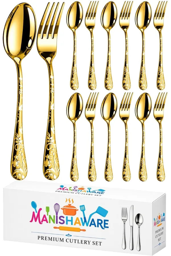 Gold_Stainless_Steel_Spoon_Fork_Set_Bloom_Collection_Spoon_Fork_For_Home_And_Kitchen