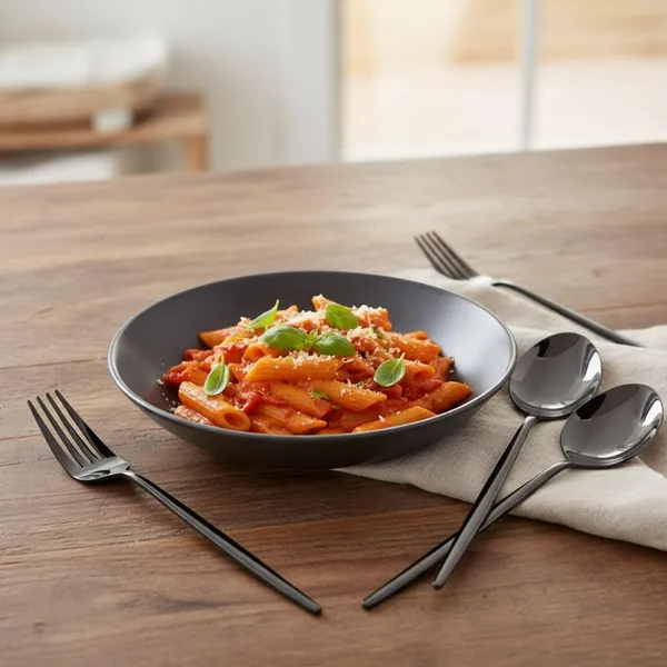 Black_Stainless_Steel_Spoon_Fork_Set_Slim_Elite_Collection_Spoon_Fork_For_Home_And_Kitchen