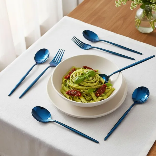 Blue_Stainless_Steel_Spoon_Fork_Set_Slim_Elite_Collection_Spoon_Fork_For_Home_And_Kitchen