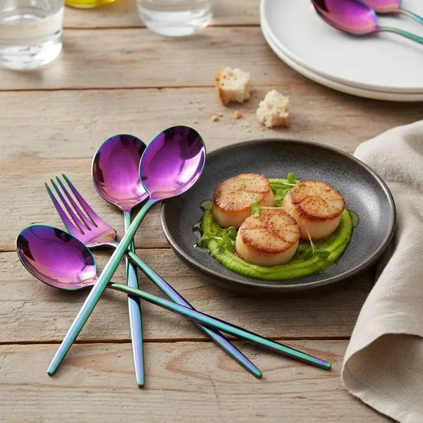 Rainbow_And_Blue_Stainless_Steel_Spoon_Fork_Set_Slim_Elite_Collection_Spoon_Fork_For_Home_And_Kitchen