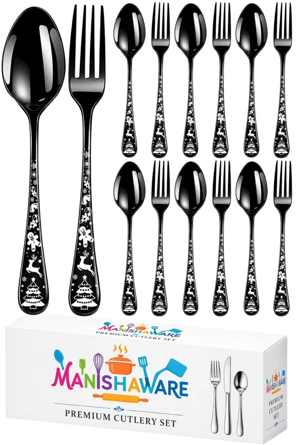 Black_Stainless_Steel_Spoon_Fork_Set_Celebration_Collection_Spoon_Fork_For_Home_And_Kitchen