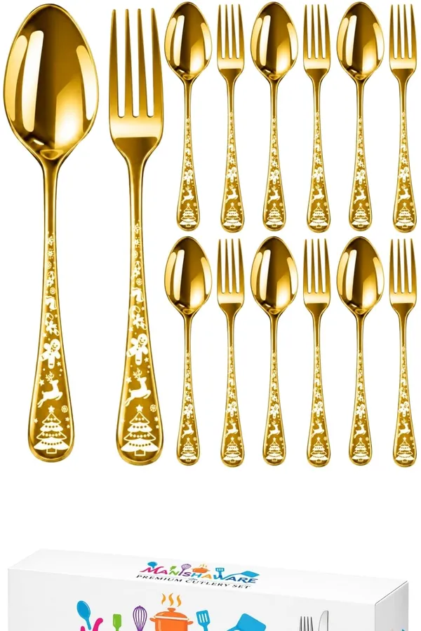 Gold_Stainless_Steel_Spoon_Fork_Set_Celebration_Collection_Spoon_Fork_For_Home_And_Kitchen