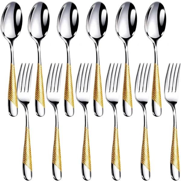Gold_Stainless_Steel_Spoon_Fork_Set_Celebration_Collection_Spoon_Fork_For_Home_And_Kitchen_12_Pcs