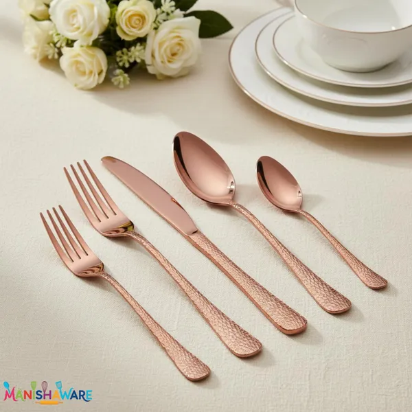 Rose_Gold_Stainless_Steel_Artisan_Hammered_Collection_Cutlery_Set_For_Home_And_Kitchen