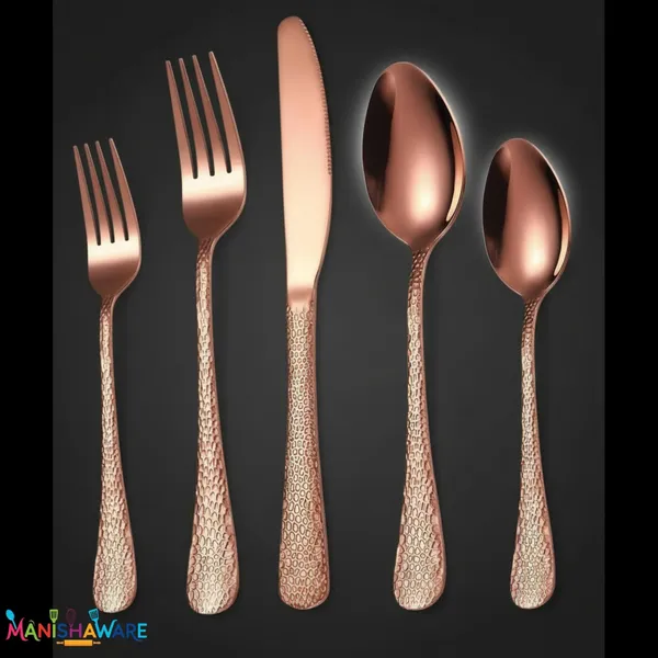 Rose_Gold_Stainless_Steel_Artisan_Hammered_Collection_Cutlery_Set_For_Home_And_Kitchen