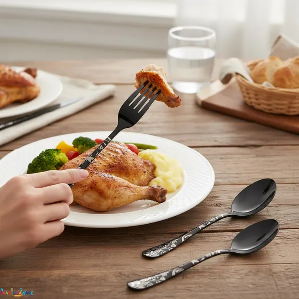 Black_Stainless_Steel_Bloom_Collection_Cutlery_Set_For_Home_And_Kitchen