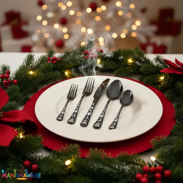 Black_Stainless_Steel_Celebration_Collection_Cutlery_Set_For_Home_And_Kitchen