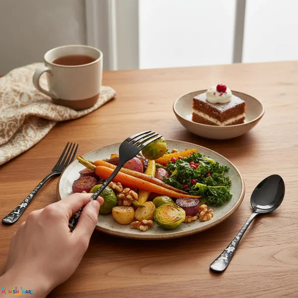 Black_Stainless_Steel_Celebration_Collection_Cutlery_Set_For_Home_And_Kitchen
