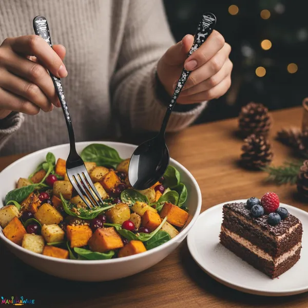 Black_Stainless_Steel_Celebration_Collection_Cutlery_Set_For_Home_And_Kitchen