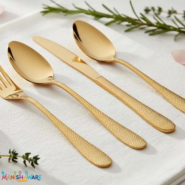 Gold_Stainless_Steel_Artisan_Hammered_Collection_Cutlery_Set_For_Home_And_Kitchen