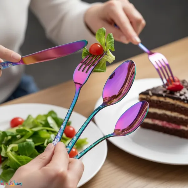 Rainbow_Stainless_Steel_Celebration_Collection_Cutlery_Set_For_Home_And_Kitchen