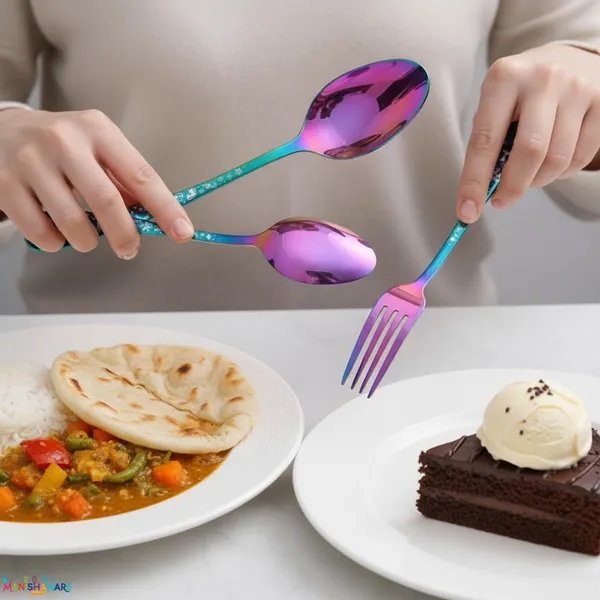 Rainbow_Stainless_Steel_Celebration_Collection_Cutlery_Set_For_Home_And_Kitchen
